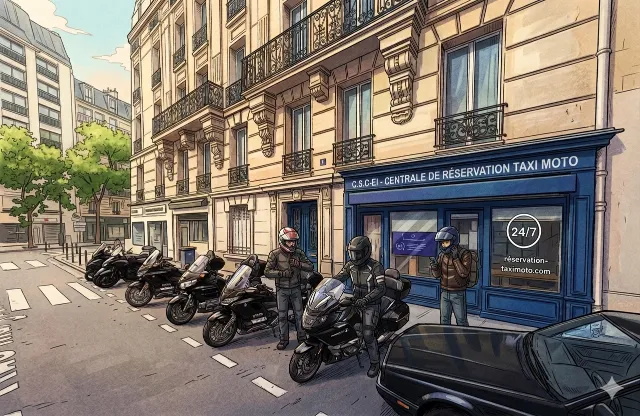 centrale de réservation taxi moto